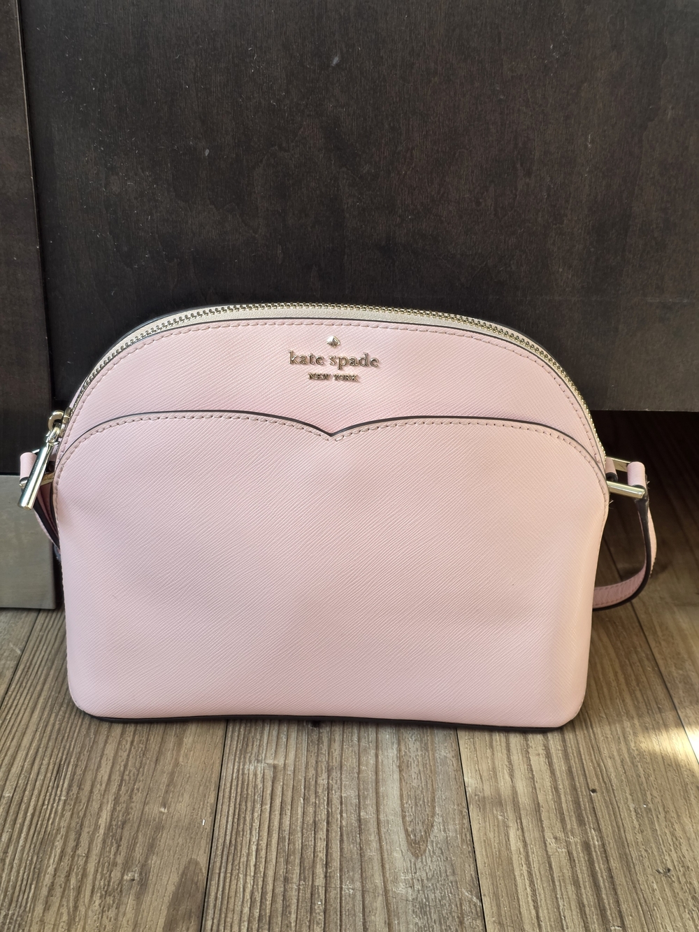kate spade soft pink saffiano crossbody - Picture 2 of 8